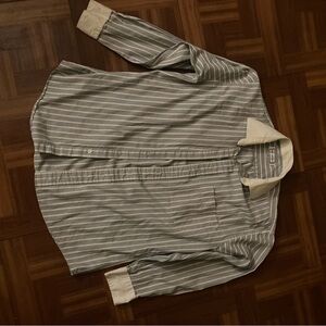 Vintage Yves Saint Laurent Blue Striped Shirt